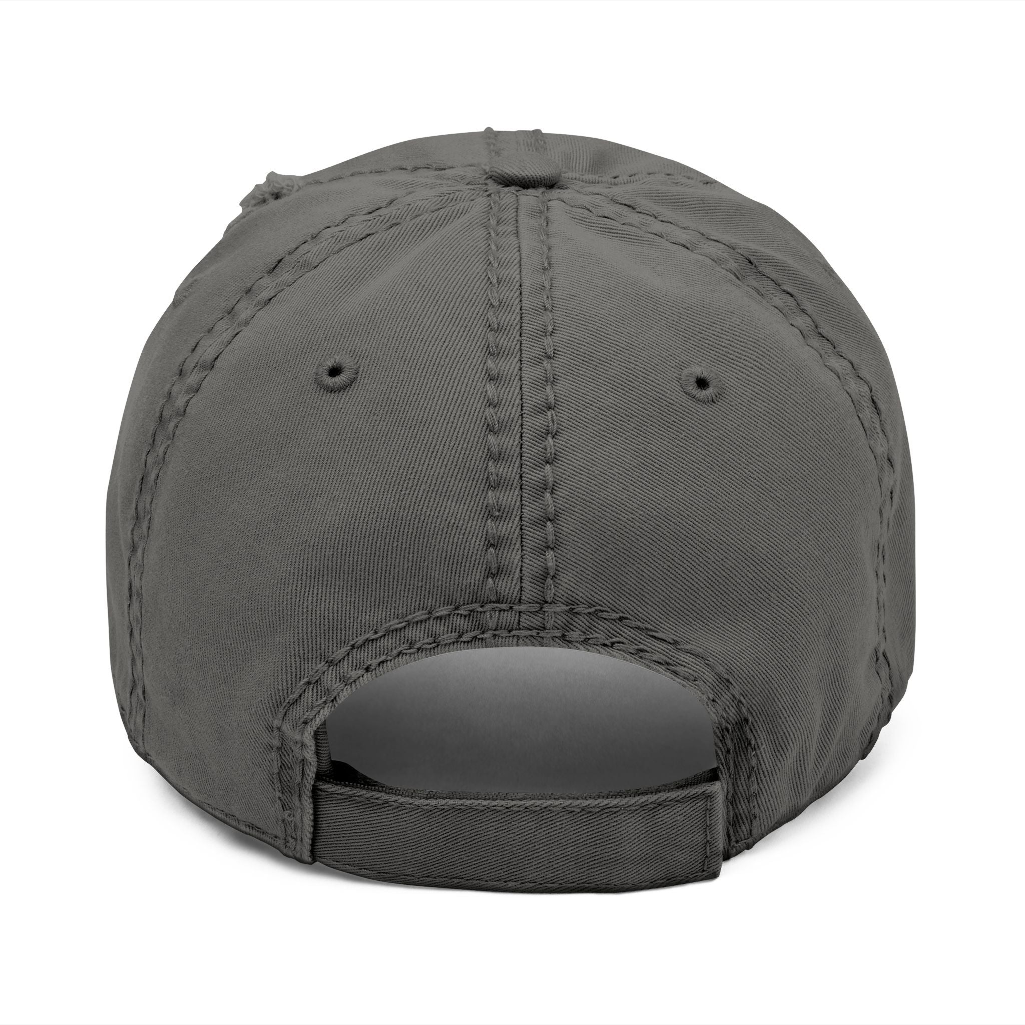 Distressed Embroidered Logo Cap